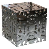 Pair of Arketipo Steel End Tables Cubes