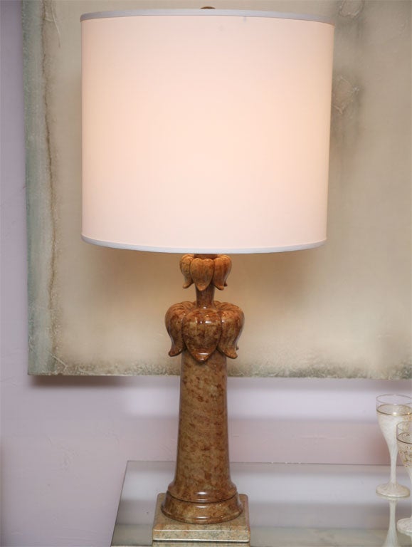 SALE! SALE!SALE! ALABASTER LAMP  SHADES OF BROWN  stunning