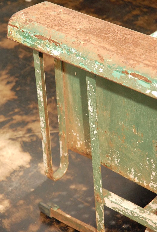 American Antique metal swing bench