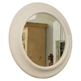Large carved round mirror