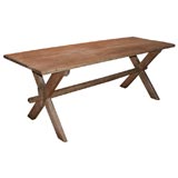 Rustic Poplar Two-Plank Tavern Table