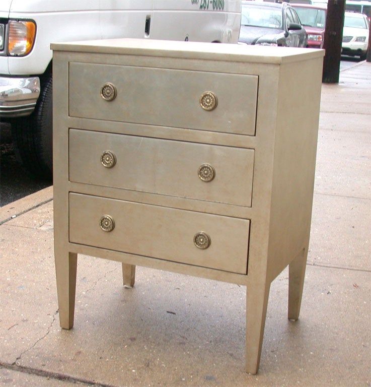 English Tall bedside chest