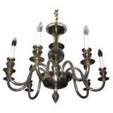 #4107 Murano Glass Eight Arm Chandelier