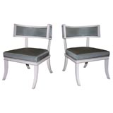 Pair of Contemporary Klismos Armchairs