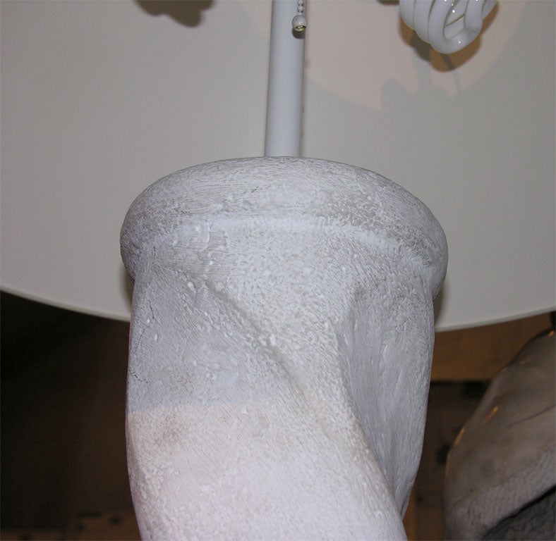1940'S French Plaster Spiral Floor Lamp 1