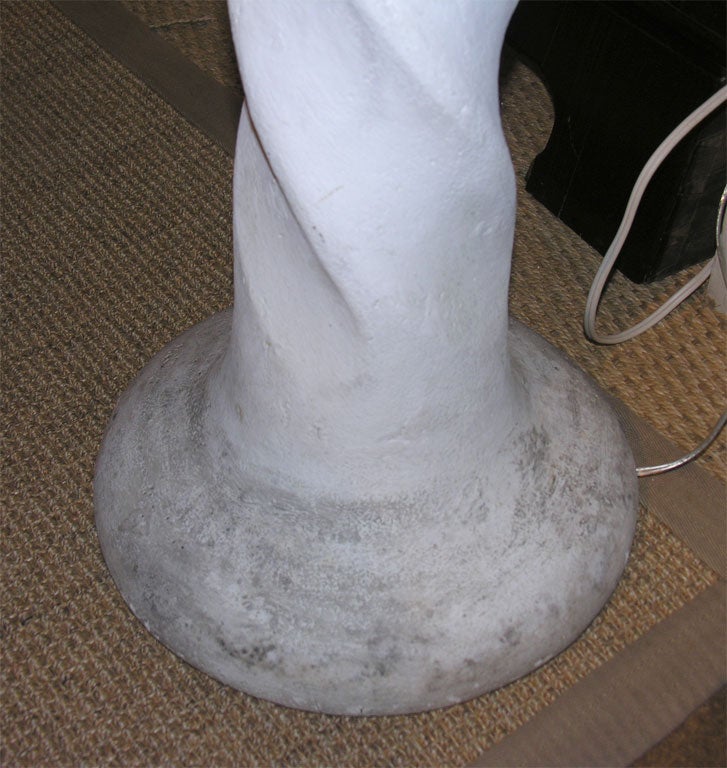 1940'S French Plaster Spiral Floor Lamp 2