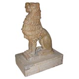 19th Century Carved Marble Gothic Style Lion