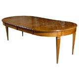 Directoire French Extension Dining Table in Walnut, c. 1900