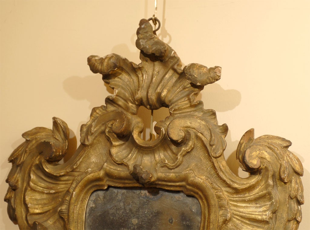 Pair Gilt-Wood Rococo Girandoles, Italy c. 1770 2