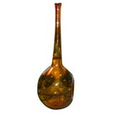 Overscaled Italian Amber Glass Decanter