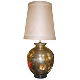 Vintage Incredibly large brass lamp and shade