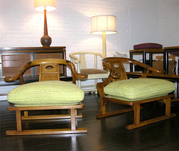 Chinese style chairs by Michael Taylor for Baker