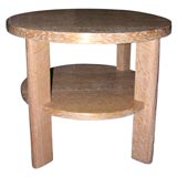 Limed oak side table