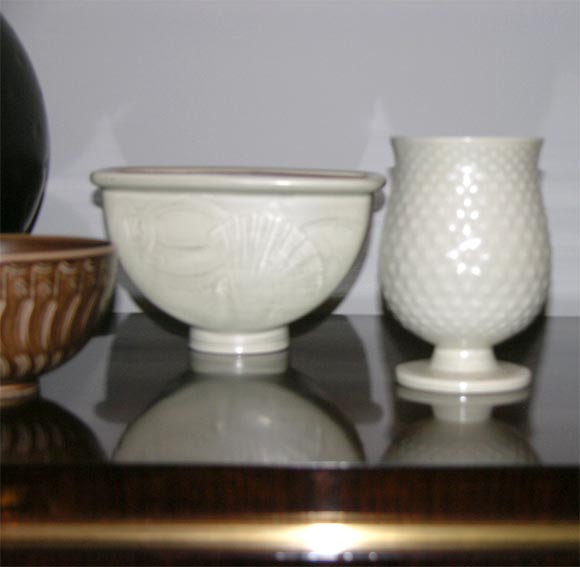 Danish Group of glazed ceramic vases by Nils Thorsson