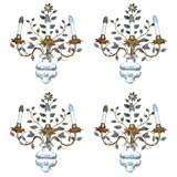 Four Beautiful Bagues "Bouquet" Sconces