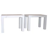 White Parsons Tables