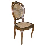 Set of Four Louis Phillipe Style Caned Chairs