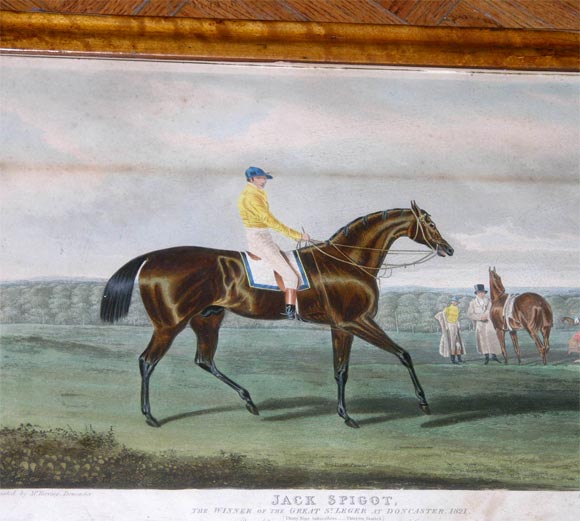 Set of Four 19th Century Equestrian Prints For Sale 6
