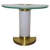 Illuminated Glass Console by Jean Perzel