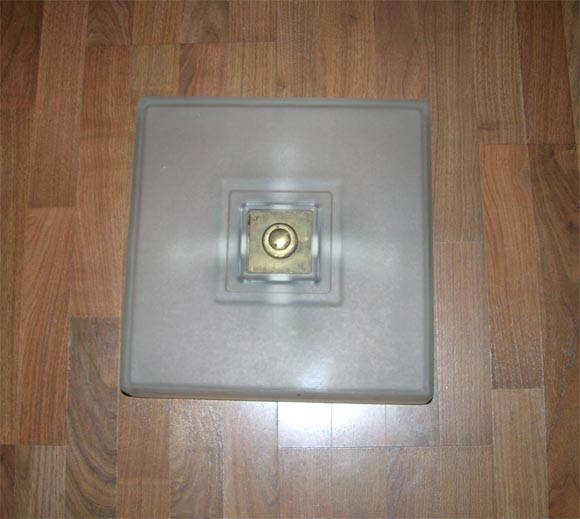 French Modernist Plafonnier by Martin et Guenier