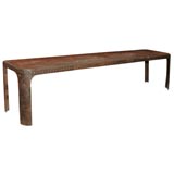 Antique Steel Console Table