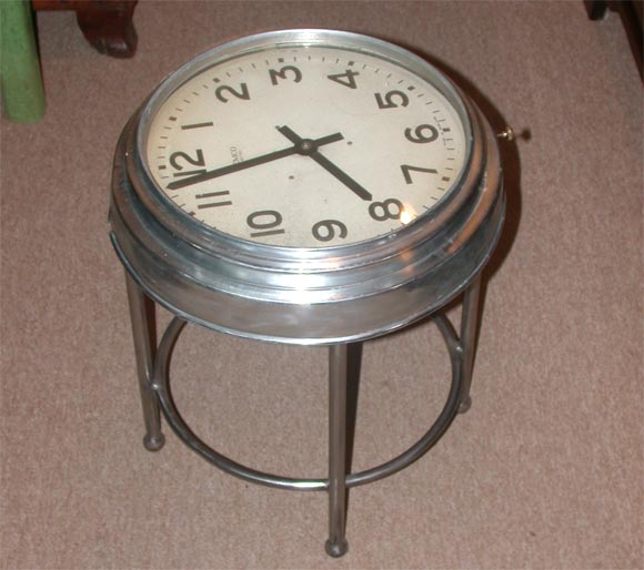 Vintage Clock Table