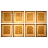 A Beautiful Collection of Eight Framed Antique Intaglio Seals
