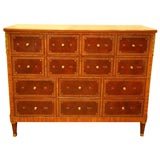 Antique Kingwood Parquetry Directoire Cartonnier