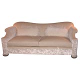 Magnificent Deco Sofa with White Gold Bun Feet