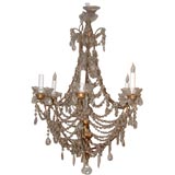 Antique Crystal Roping Chandelier