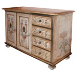 Painted Silouette Cabinet