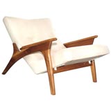Vladimir Kagan Leather Upholstered Armchair