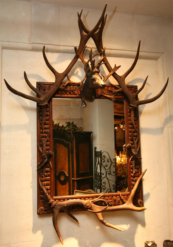 Unique Antlers Mirror