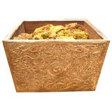 Repousse Silvered Metal Jardiniere
