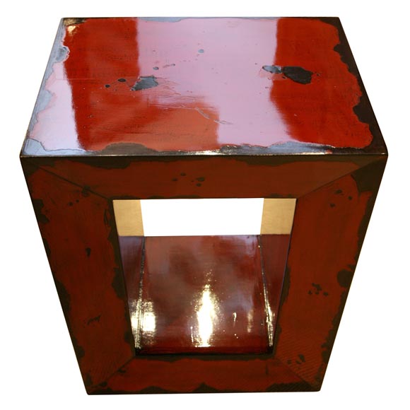 Red Slant Open Table at 1stDibs
