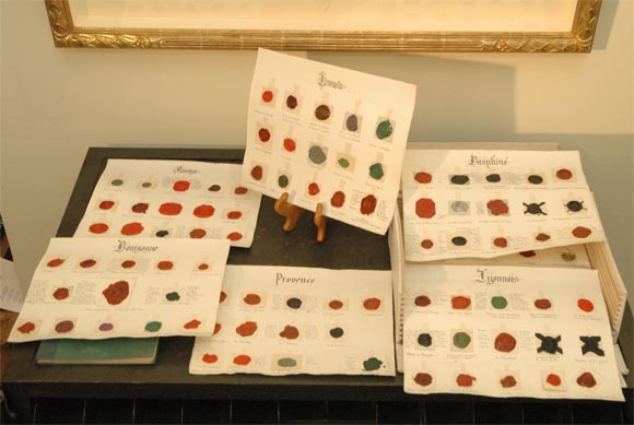 Collection: wax seals on paper, ca 1900