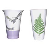Pair of French designed organic  vases