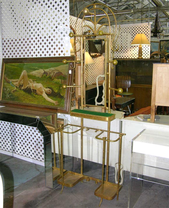 Faux Bamboo Hall Tree