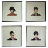 Retro YELLOW SUBMARINE BEATLE HANGERS