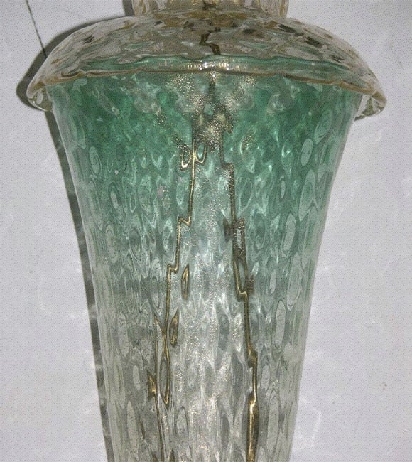 Mid-20th Century Barovier Venetian Murano Glass Lantern