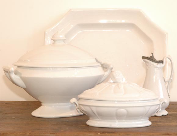 ASSORTED 19THC IRONSTONE DISHES