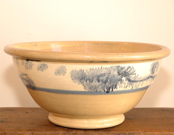 19THC MOCHA WARE /SEA WEED PATTERN- MINT CONDITION-LARGE SIZE