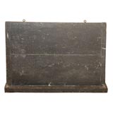 Antique 19THC ORIGINAL BLACK PAINTED  HANGING WOOD CHALK BOARD