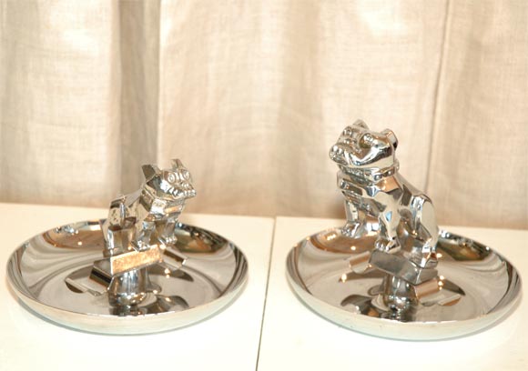 TWO MACK ASHTRAYS FROM QUEEN MARY