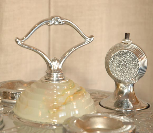 American SMOKING PEDESTAL  TRAY  FROM QUEEN MARY