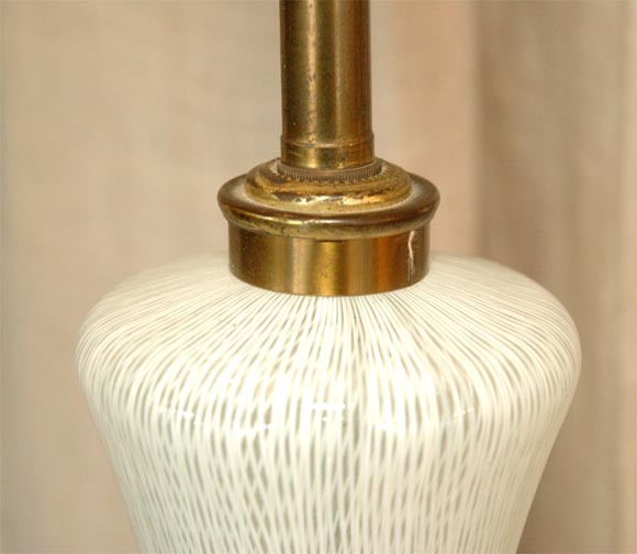 SINGLE WHITE MURANO LAMP 1