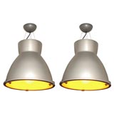 Used Pair of Industrial Age Pendants by Delray LIghting