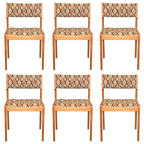 Set of 6 Dux Dining Chairs For Sale