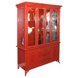 Vintage Imperial Red Chinoise Amoire