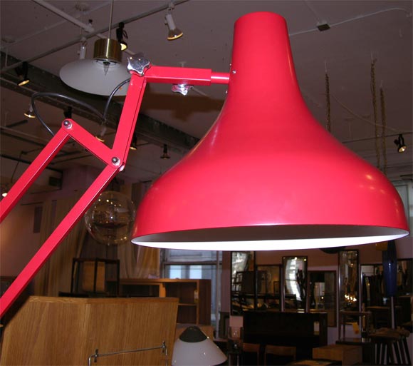 British Fully articulated Max floor lamp, manufactured in England